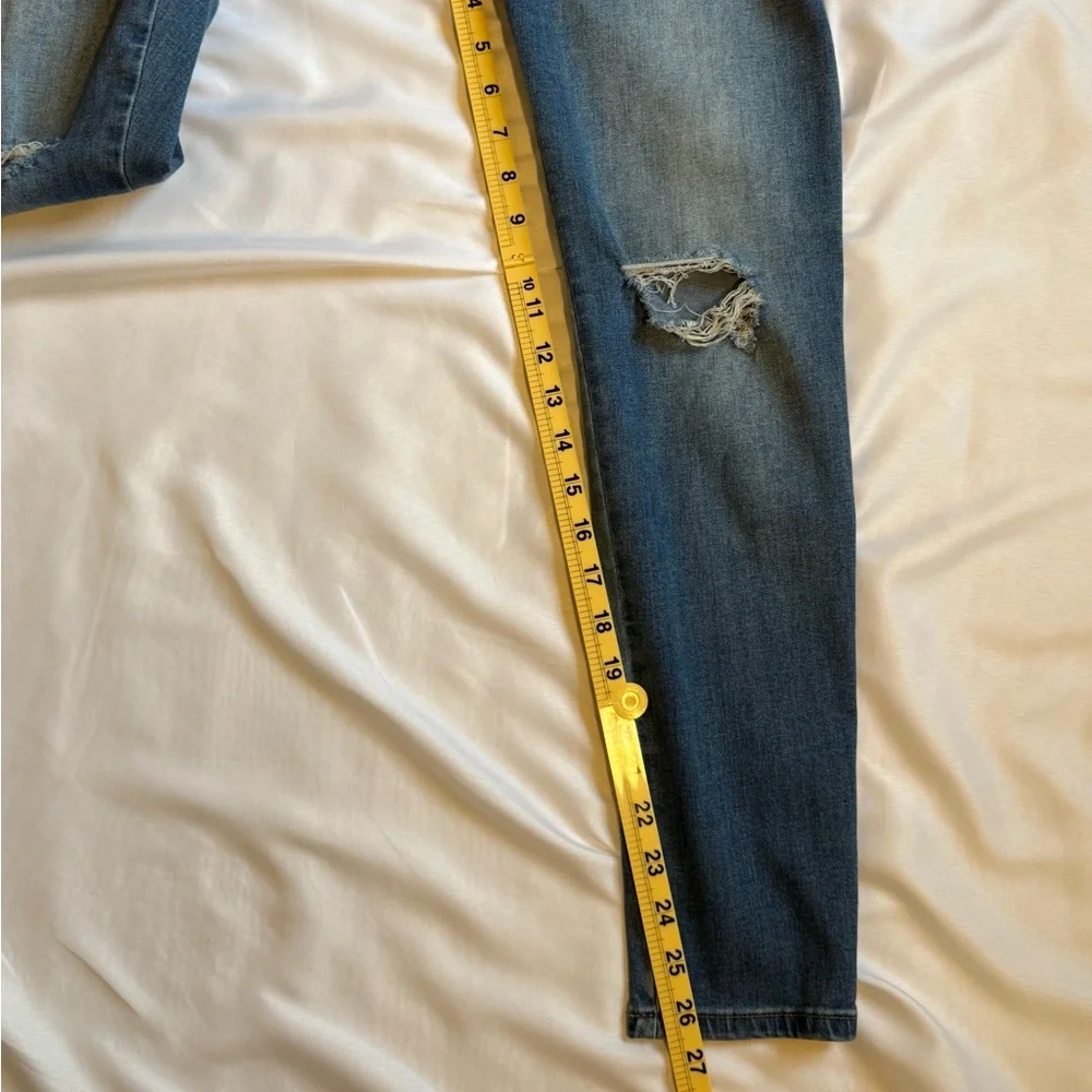 Juicy Couture Distressed Skinny‎ Jeans Size 8 Y2K Mid Rise Stretch